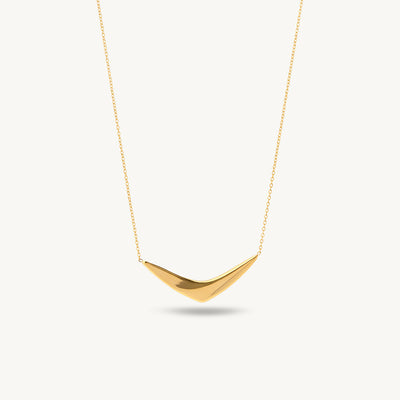 Minimal V Bar Necklace