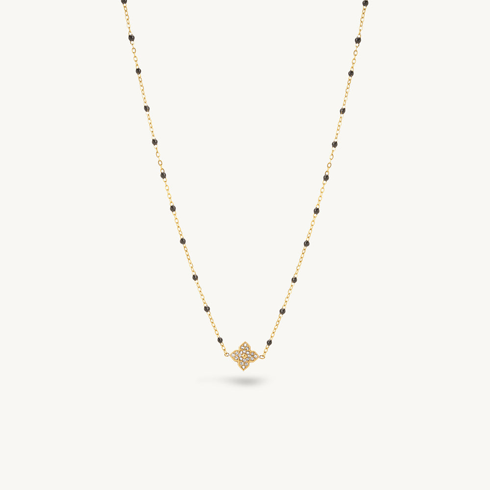 Glow Petal Square Demifine Mangalsutra