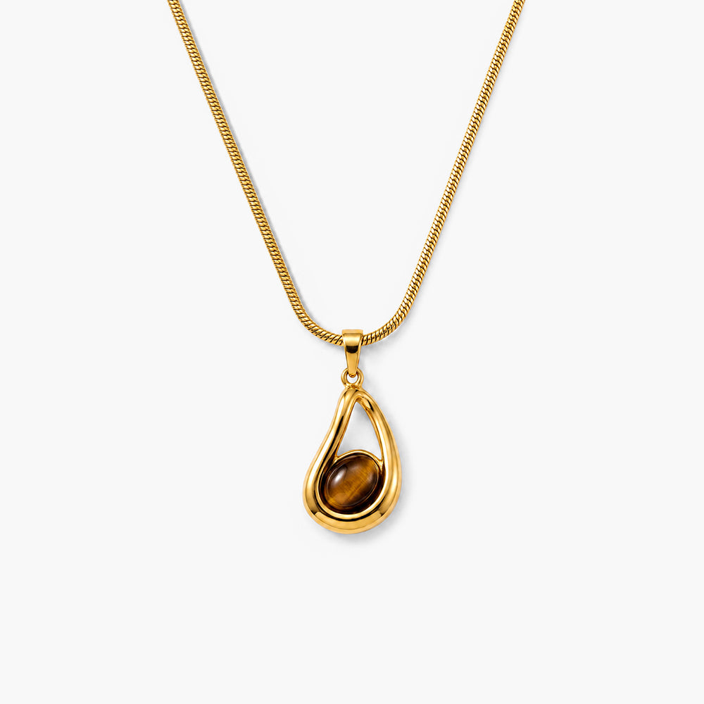 Gold Teardrop Necklace