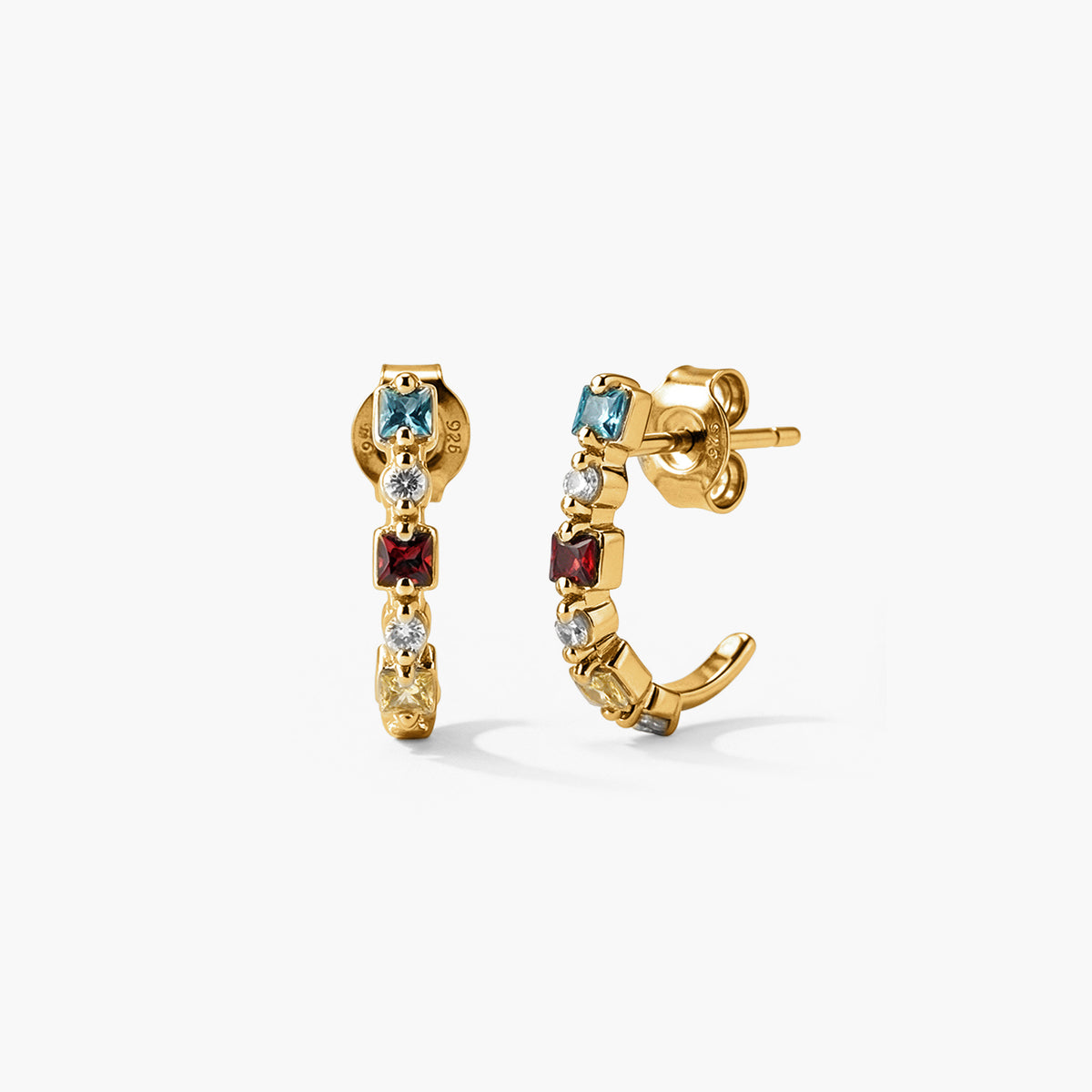Colour Pop Hoop 925 Sterling Silver Earrings