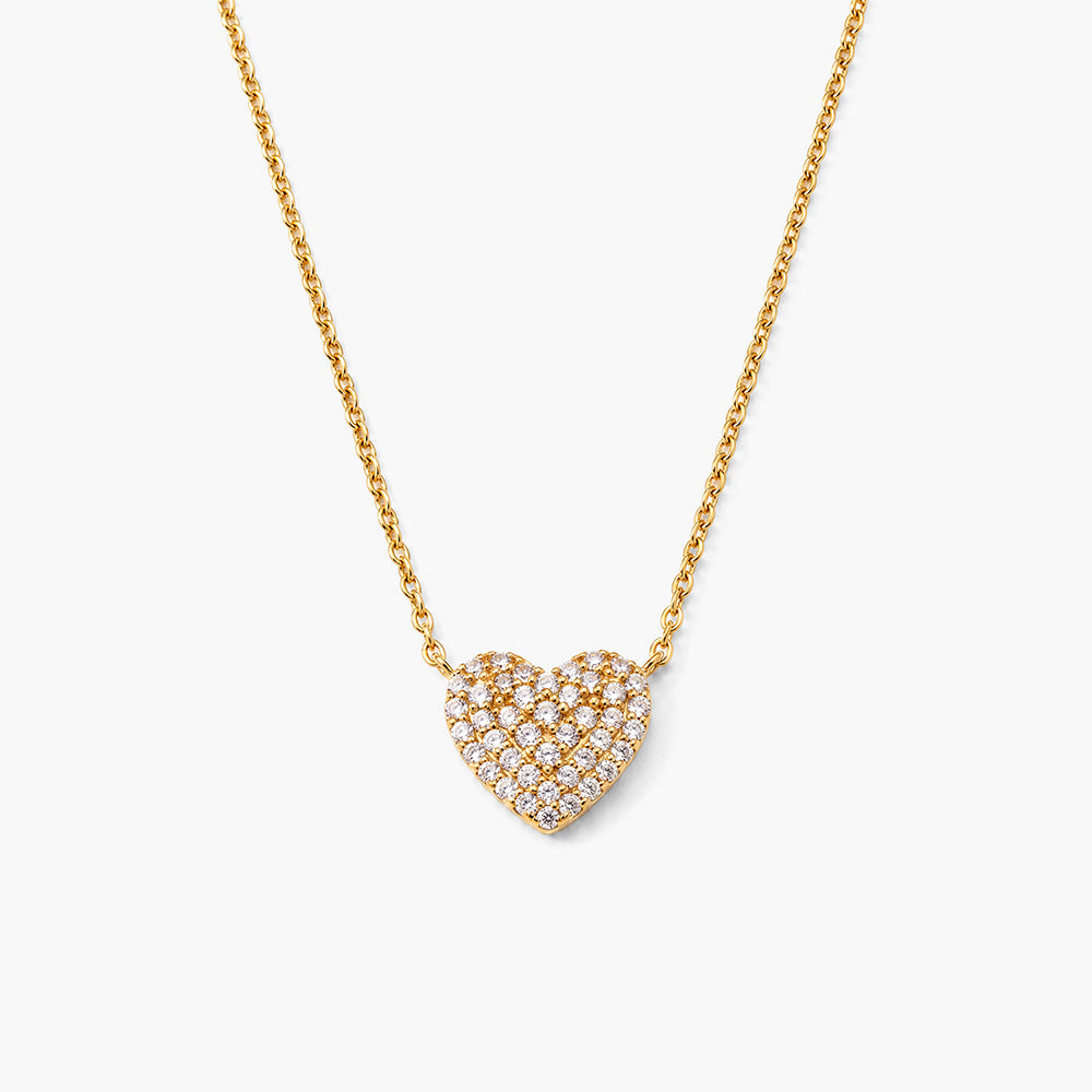 Celeste Heart Bloom 925 Sterling Silver Pendant Necklace
