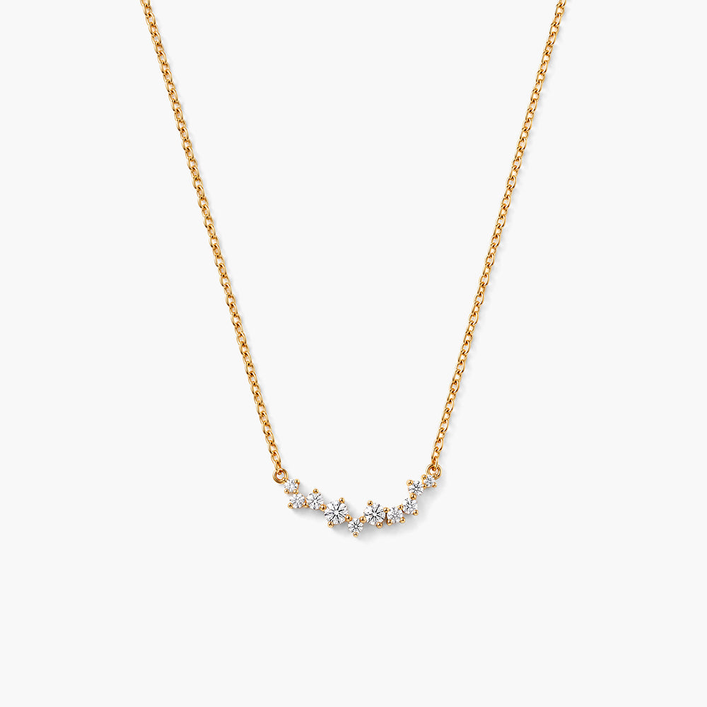 Celeste Arc 925 Sterling Silver Necklace
