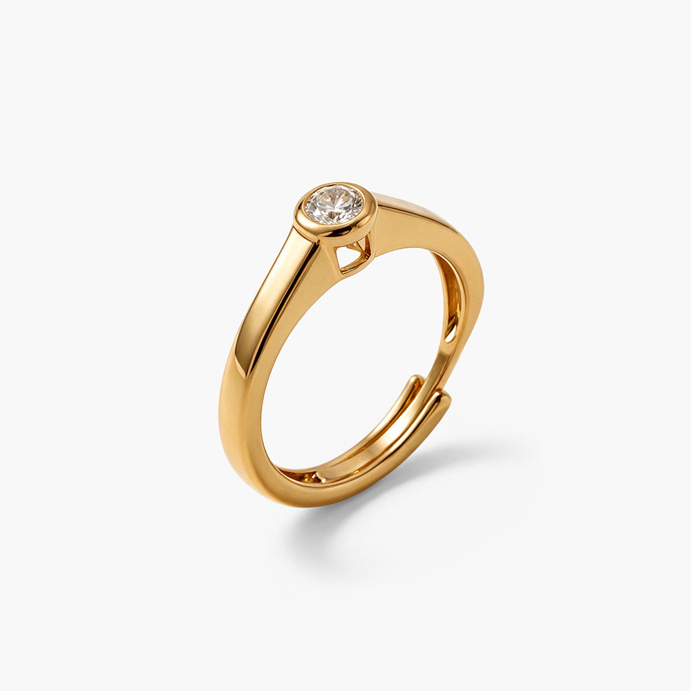 Single Spark 925 Sterling Silver Ring