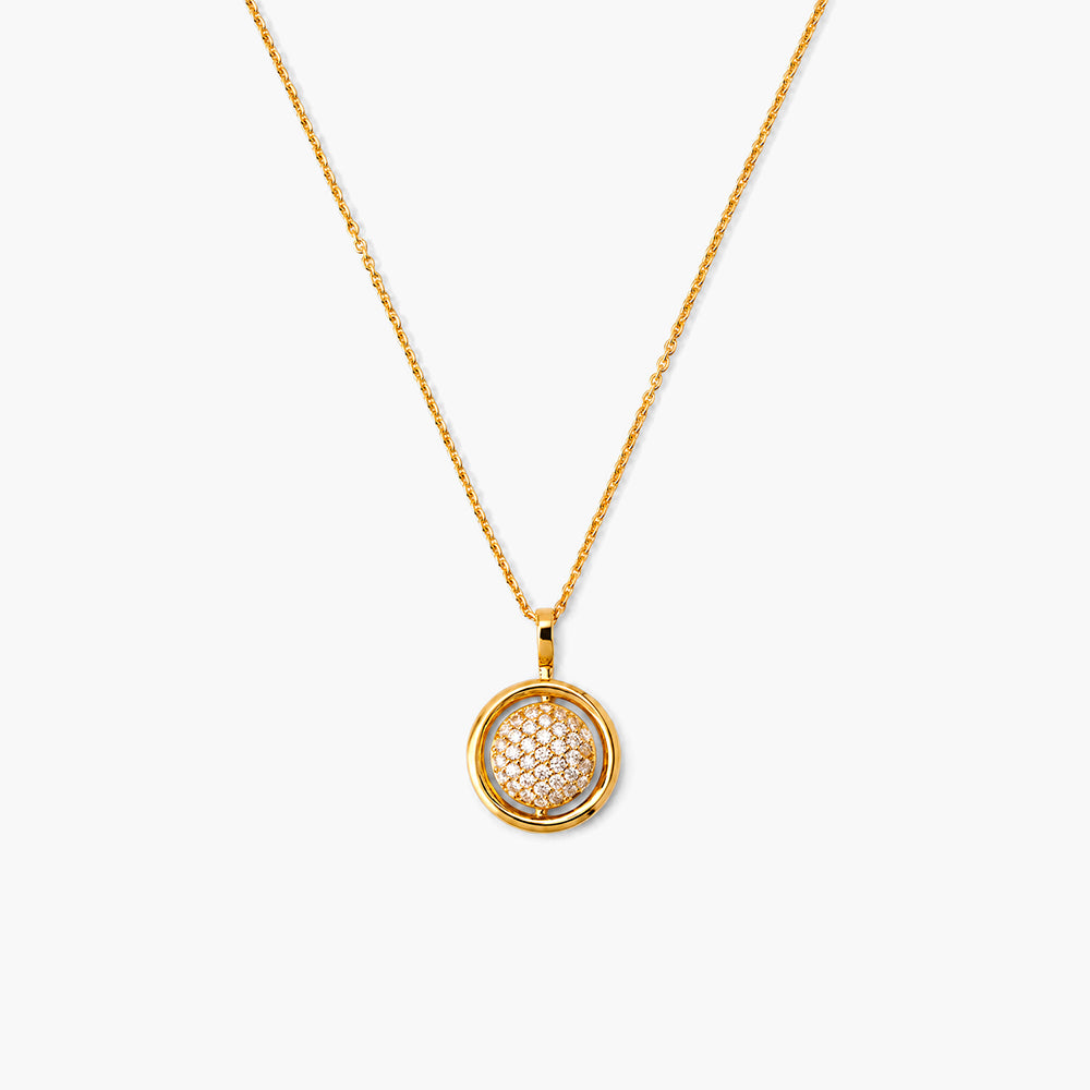 Luna Spark 925 Sterling Silver Pendant Necklace