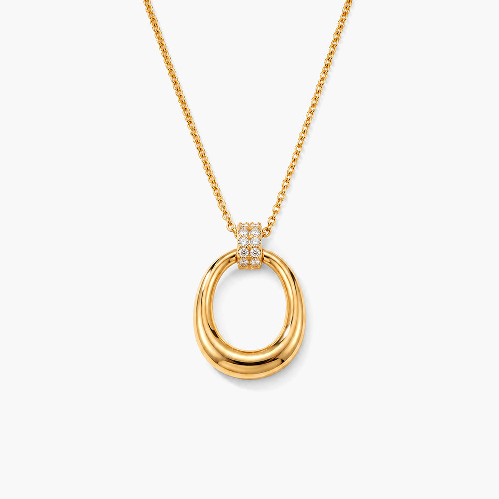 Azure Loop 925 Sterling Silver Pendant Necklace