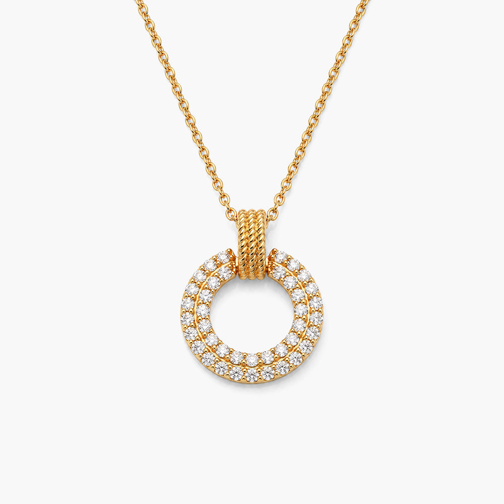 Aurielle Loop 925 Sterling Silver Pendant Necklace