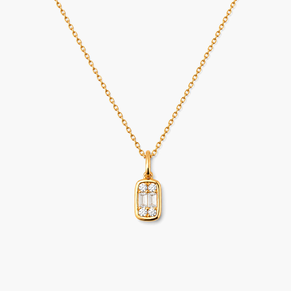 Celeste Mosaic 925 Sterling Silver Pendant Necklace