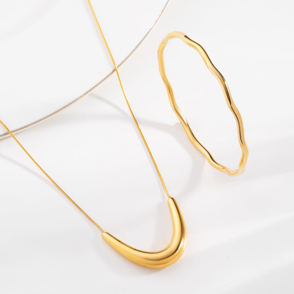 Golden Arc Wave Flow Set