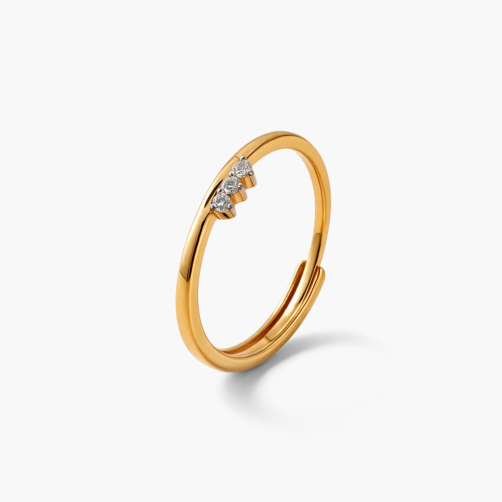 Trinity Mini Cluster 925 Sterling Silver Ring