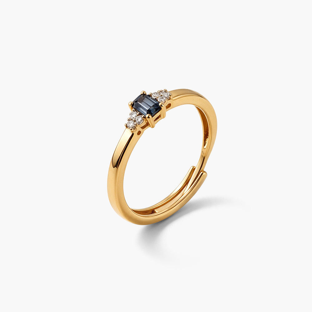 Baguette Cluster 925 Sterling Silver Ring