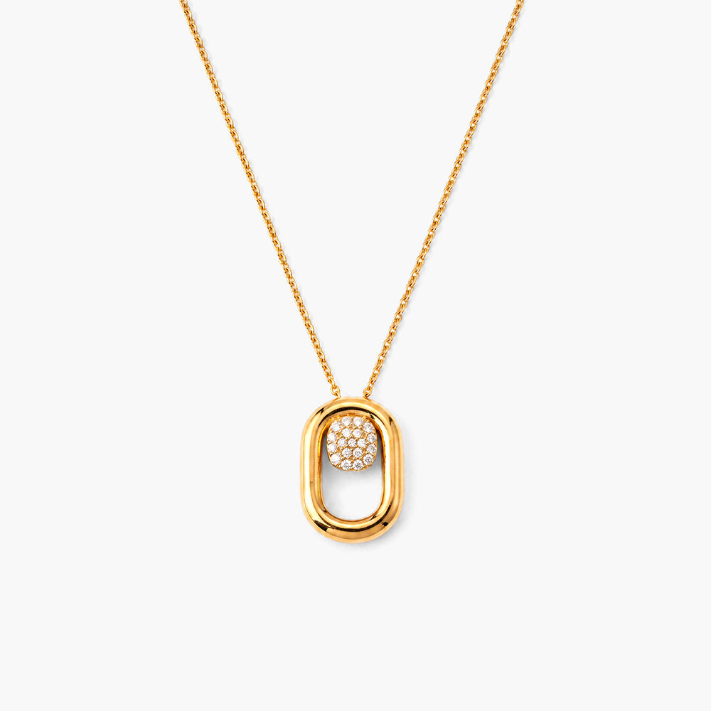 Celestia Link Glow 925 Sterling Silver Necklace