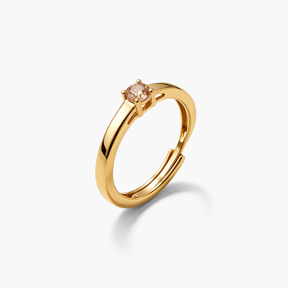 Single Stone 925 Sterling Silver Ring
