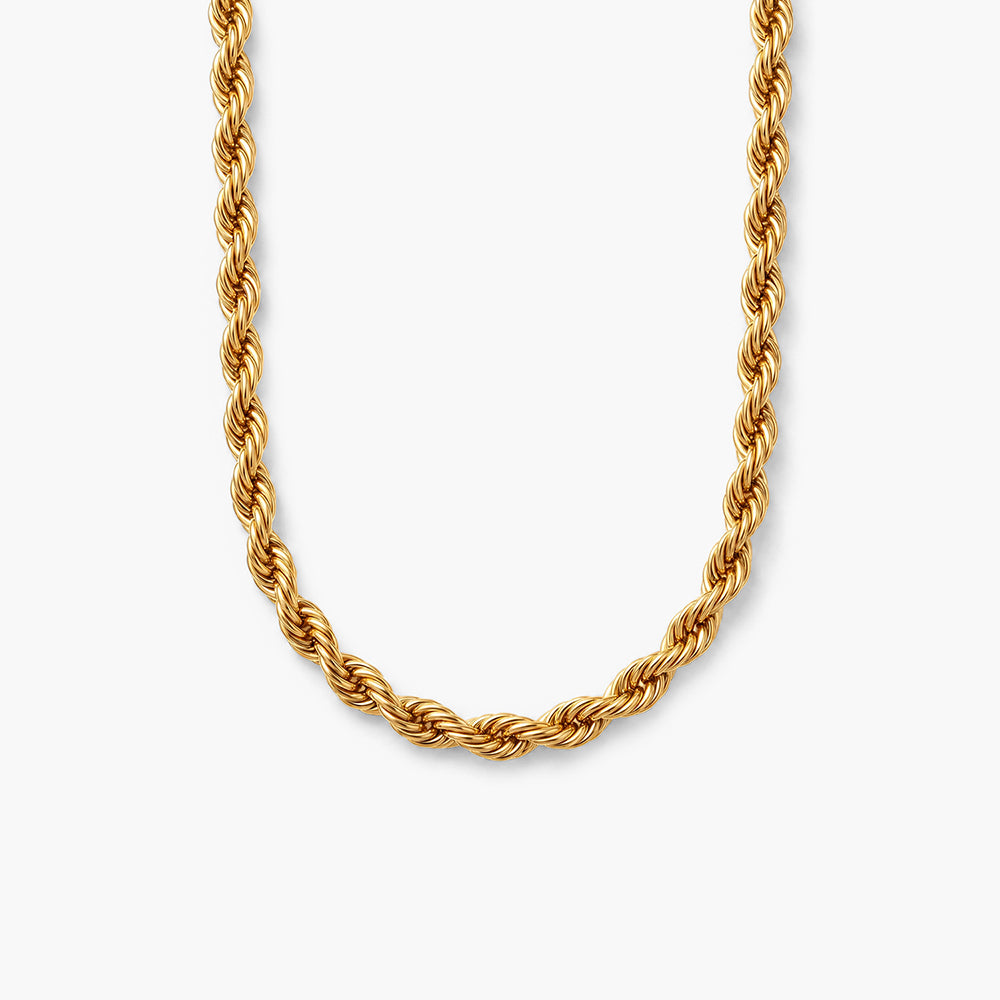 Radiant Twist Rope Chain Necklace