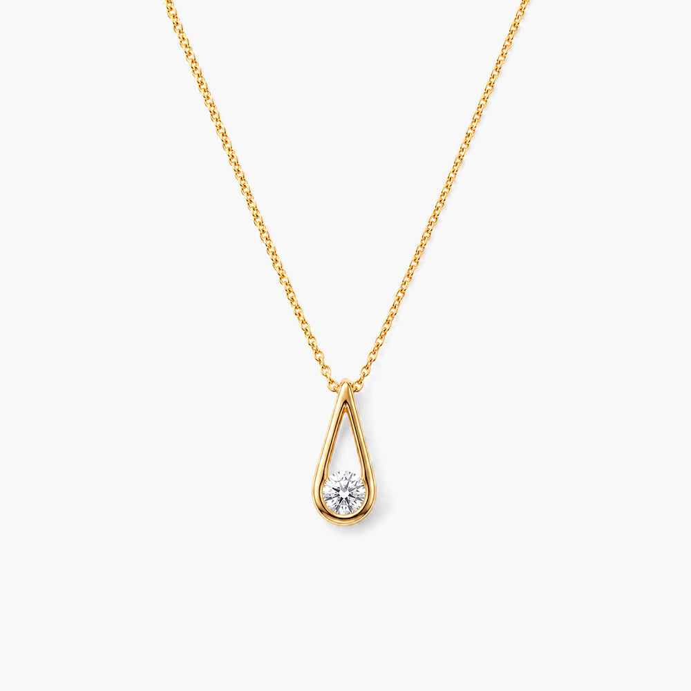 Aurelia Teardrop 925 Sterling Silver Pendant Necklace