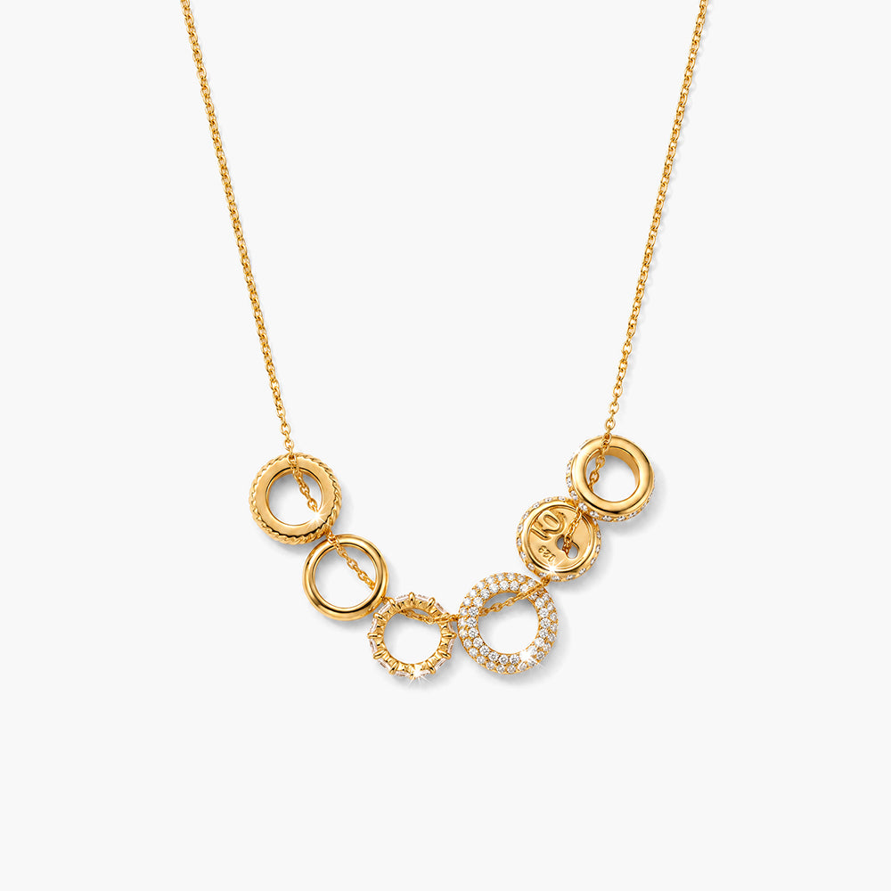 Lunara Rings 925 Sterling Silver Necklace