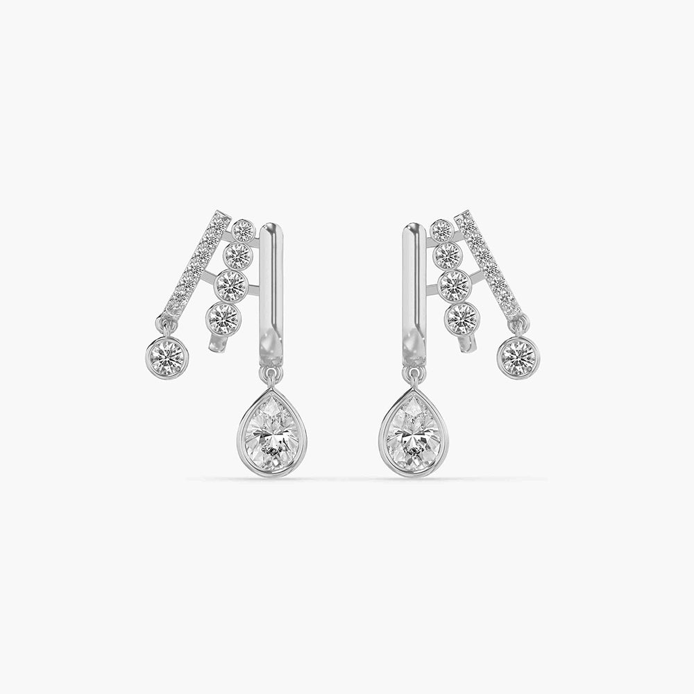925 Sterling Silver Fringe Earrings