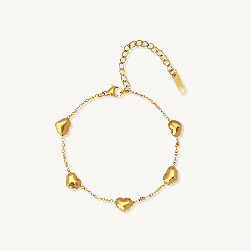 Minimal Heart Bracelet