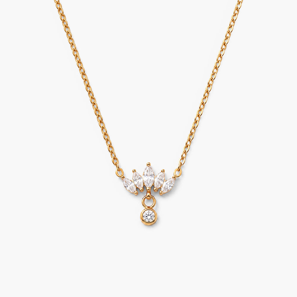 Floral Fantasy Gold Necklace