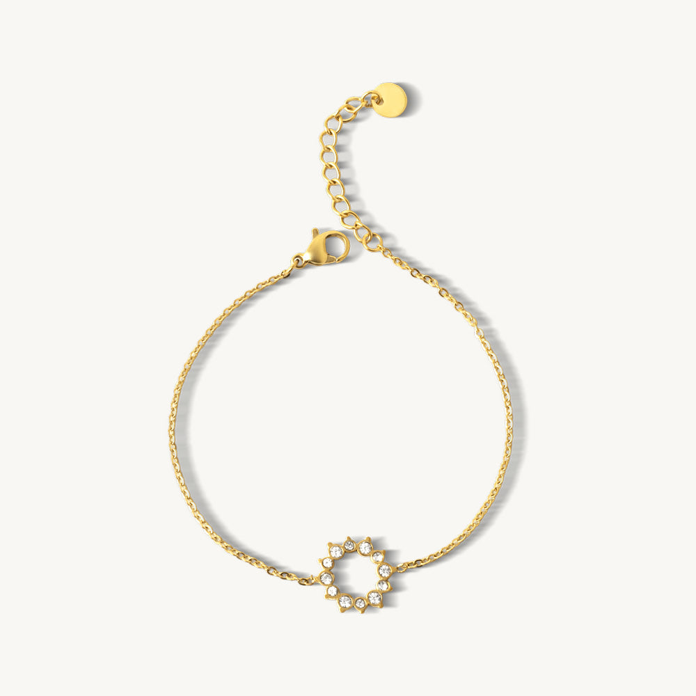 Delicate Crystal Hexhaline Bracelet