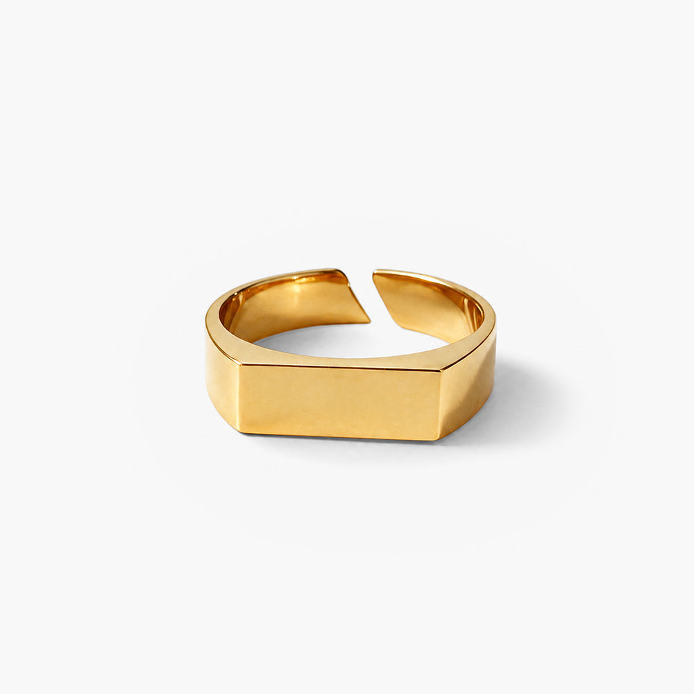 Plain Gold Bar Ring