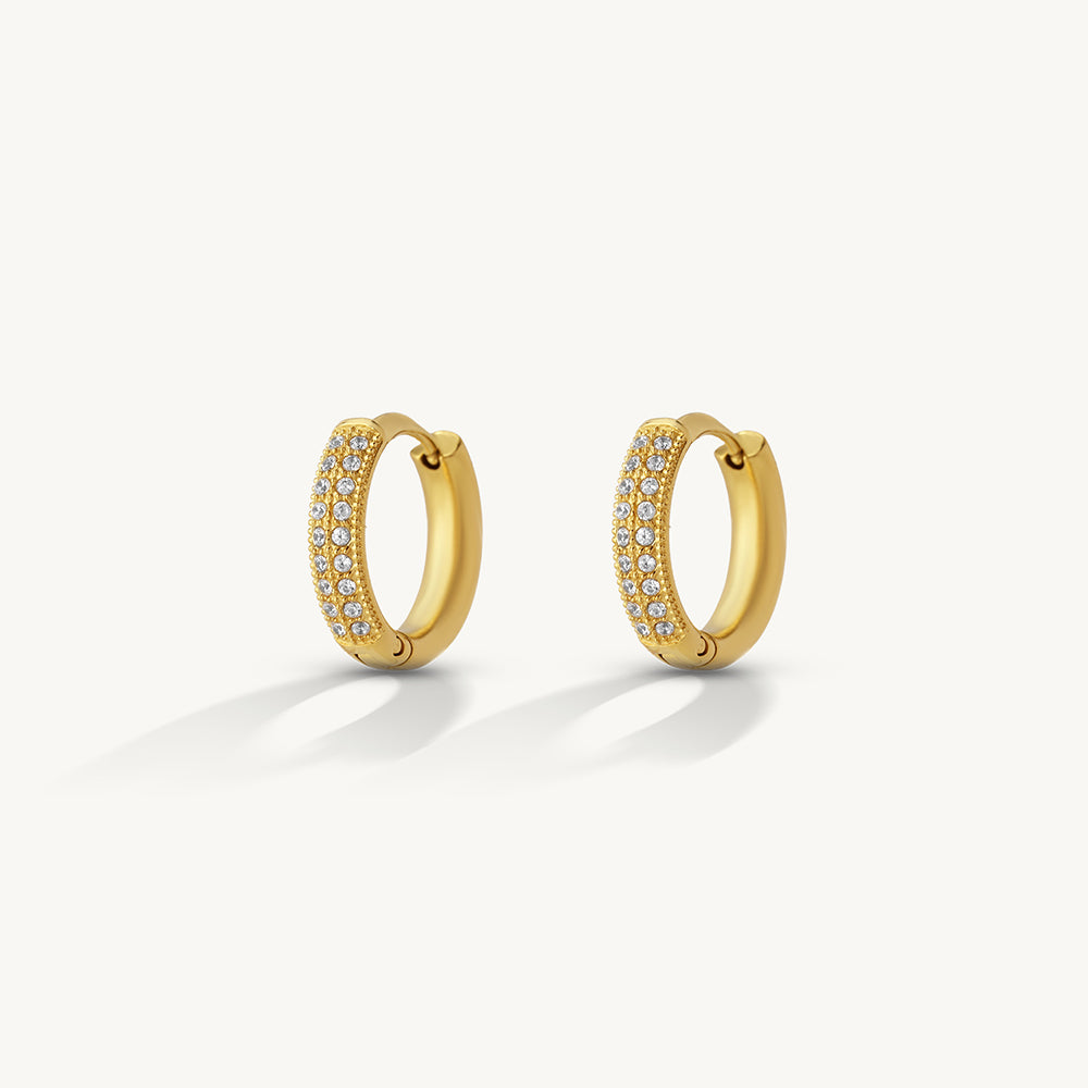 Aurelia Crystal Hoop Earrings