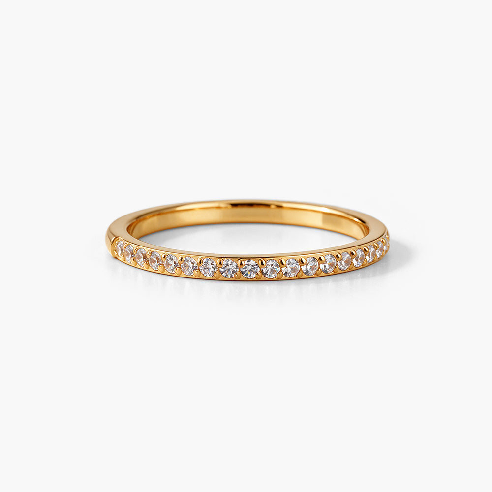 Sparkling Serenity Gold Ring