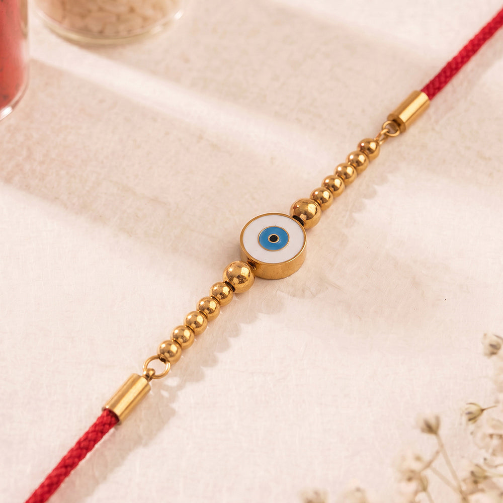 Sacred Evil Eye Beaded Rakhi
