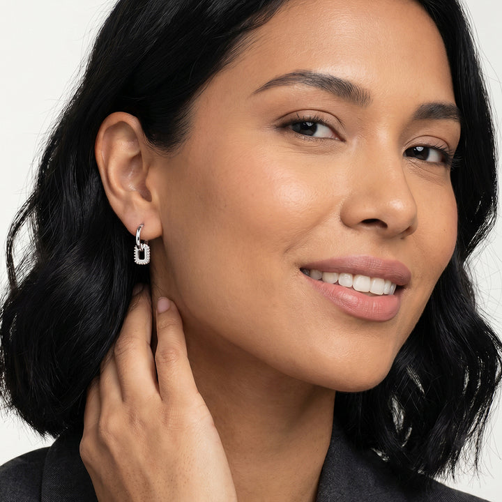 Interwind Chic Frame 925 Sterling Silver Earrings – PALMONAS