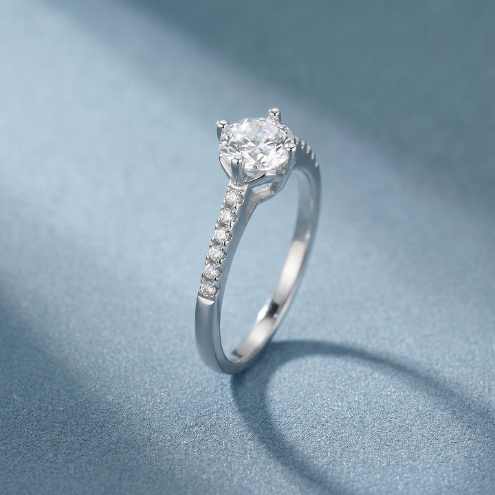 Timeless Solitaire 925 Sterling Silver Ring – PALMONAS