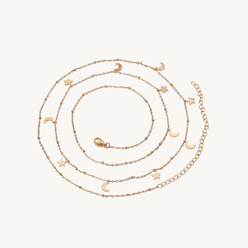 Aurelia Minimal Celestial Charm Waist Chain