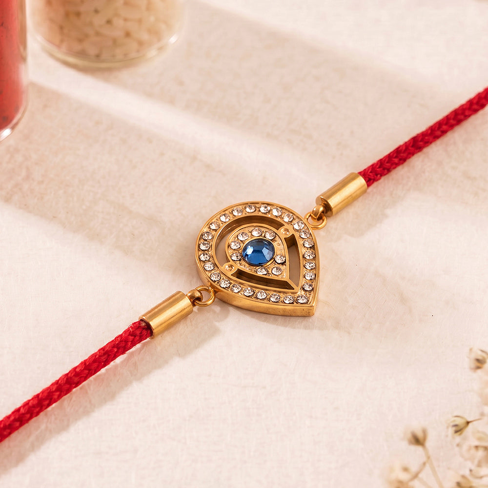 Blessed Crystal Paisley Rakhi