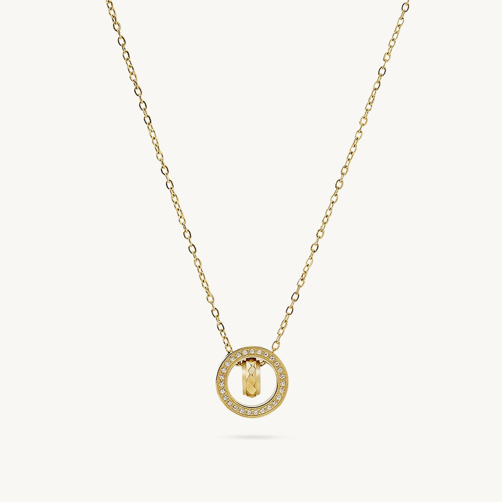Halo Spark Edge Orbit Necklace