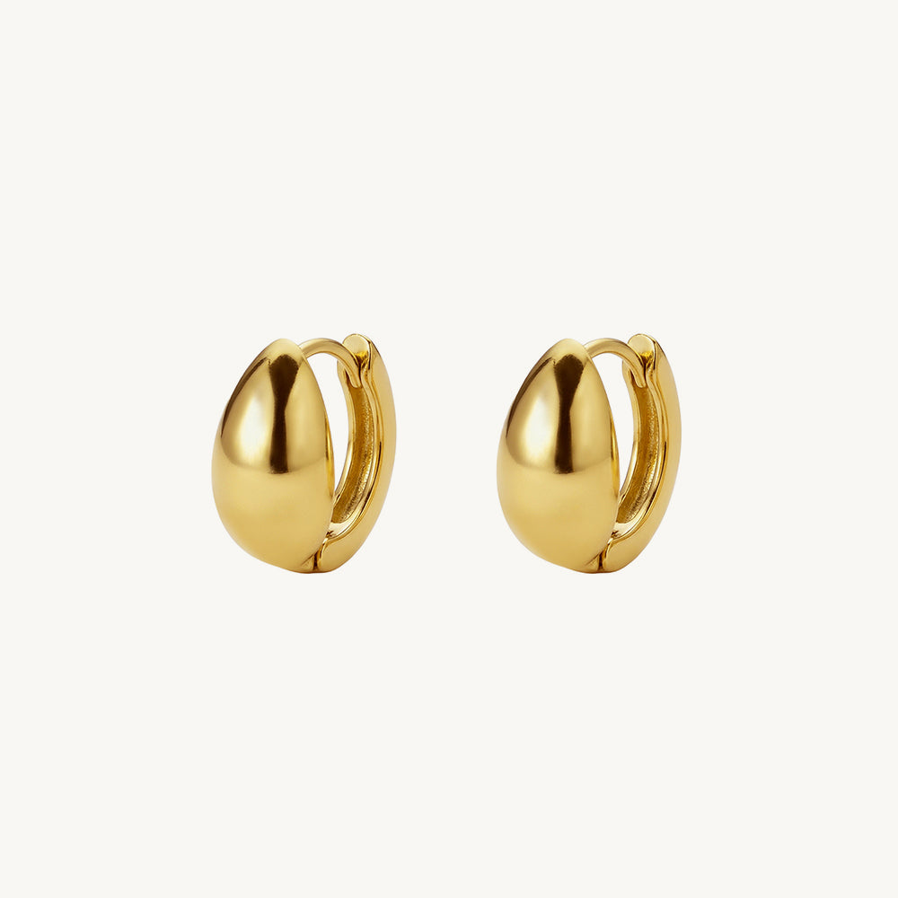 Bold Oval Hoop Earrings