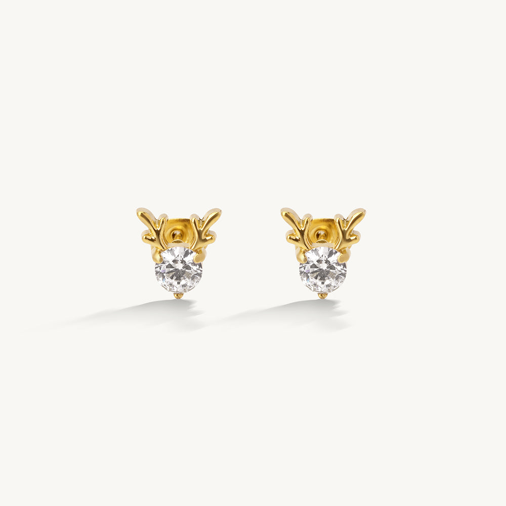 Radiant Solitaire Stud Earrings