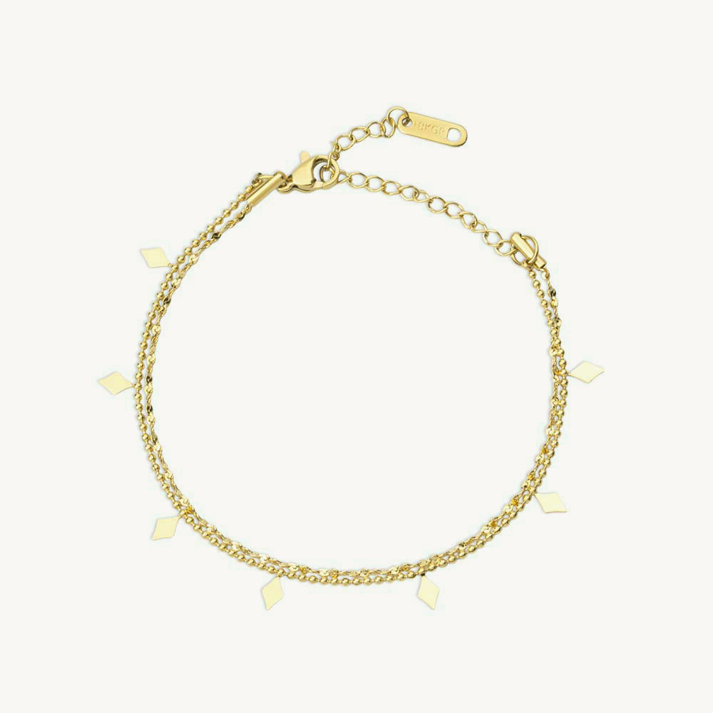 Textured Chain Layered Bracelet