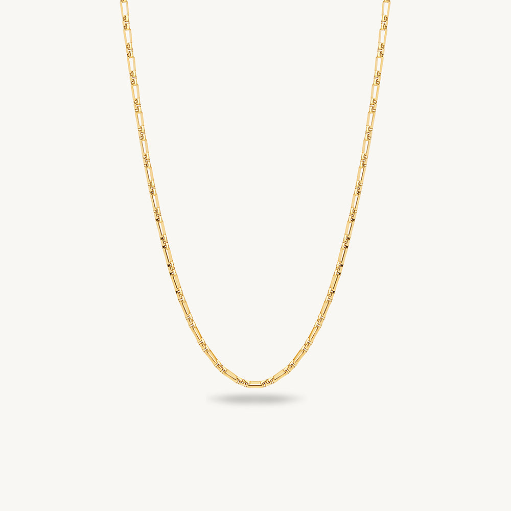 Minimal Bamboo Link Necklace