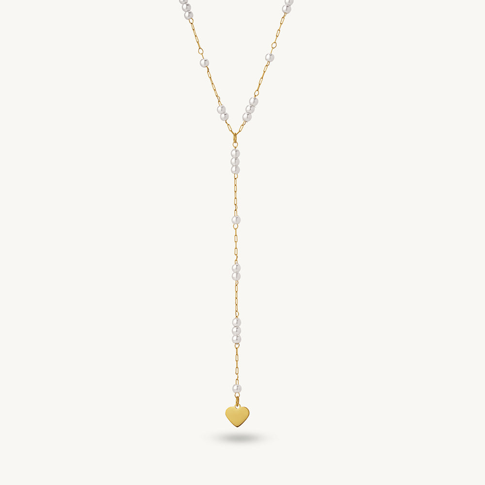 Aurelia Pearl Lariat Necklace