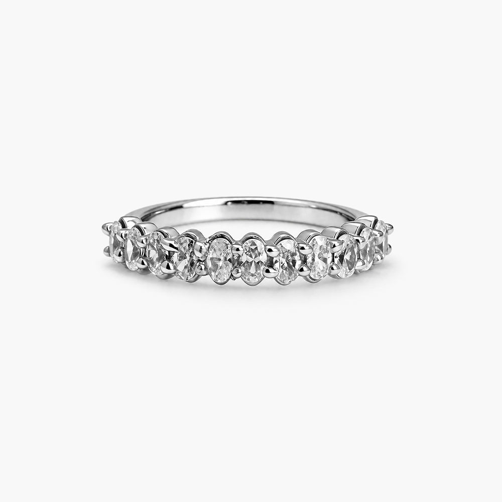 Marquise Eternity Band 925 Sterling Silver Ring