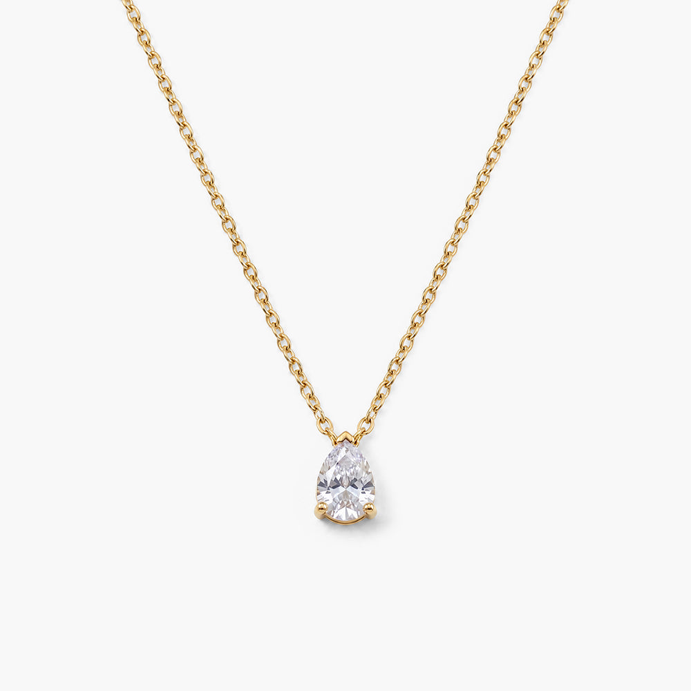 Dewdrop Solitaire Necklace