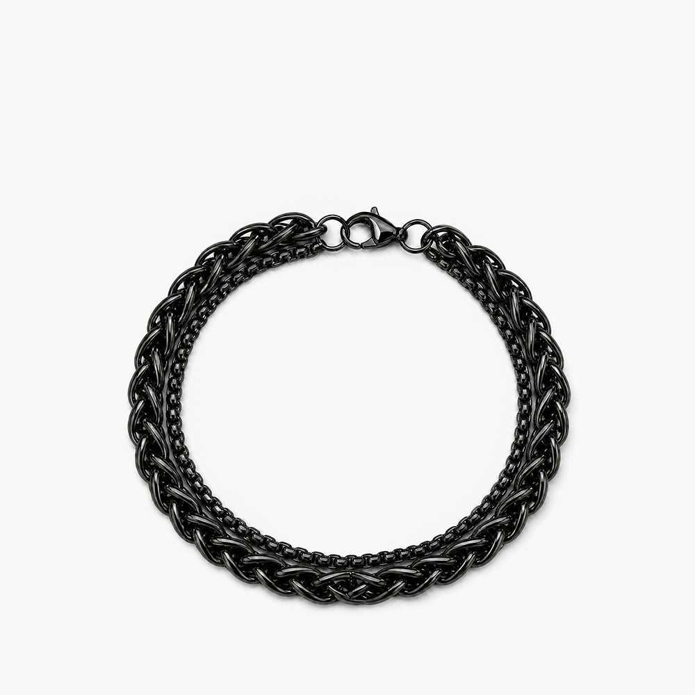 Textured Black Bracelet