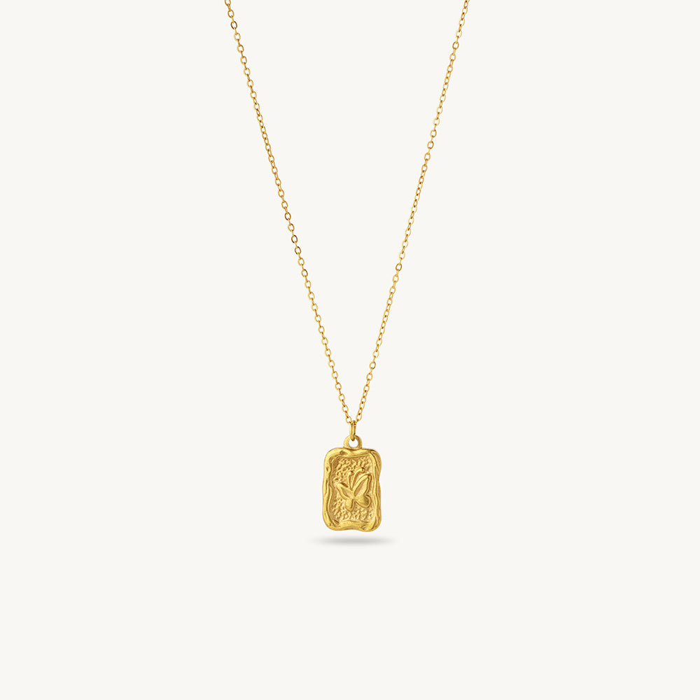 Engraved Pendant Necklace