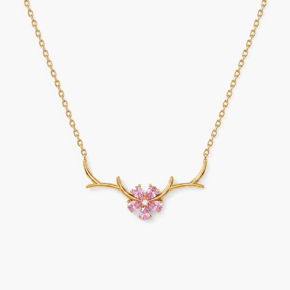 Cherry Flower Necklace