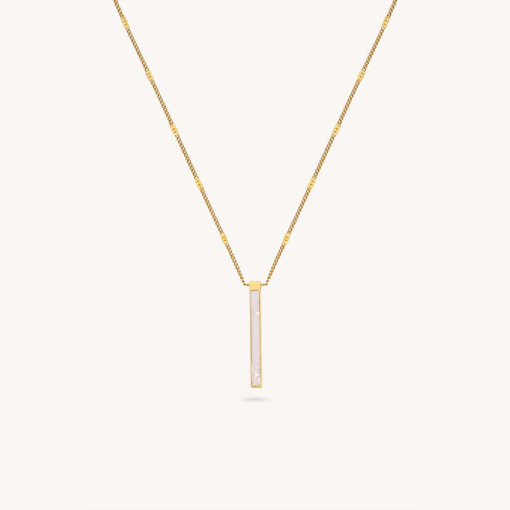 Minimal Bar Drop Necklace