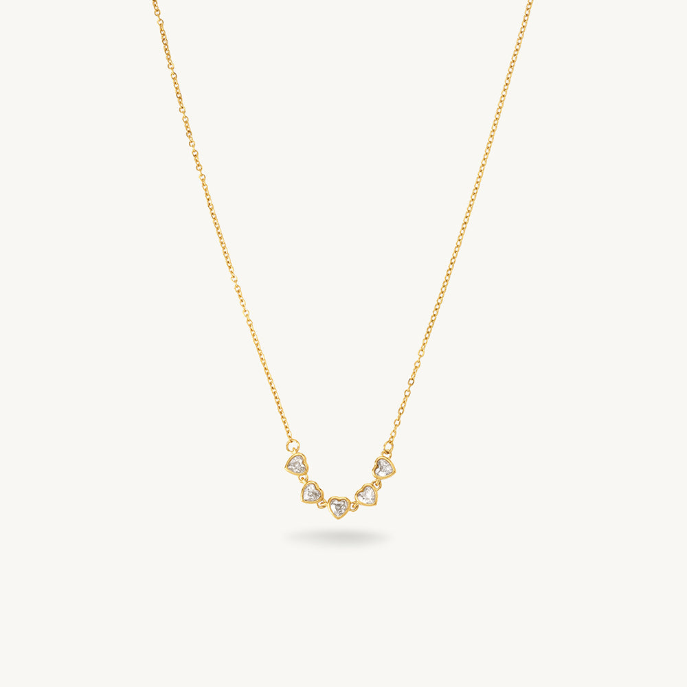 Connected Hearts Link Necklace