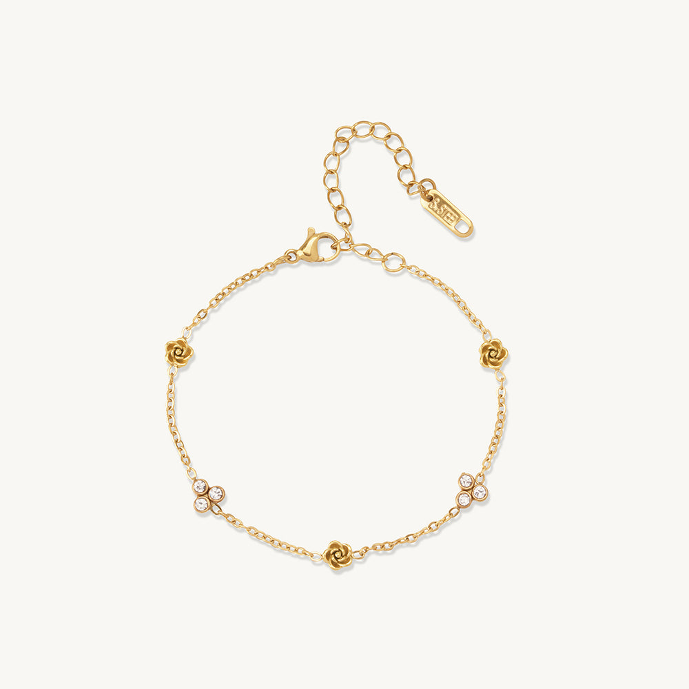 Petite Floral Spark Chain Bracelet