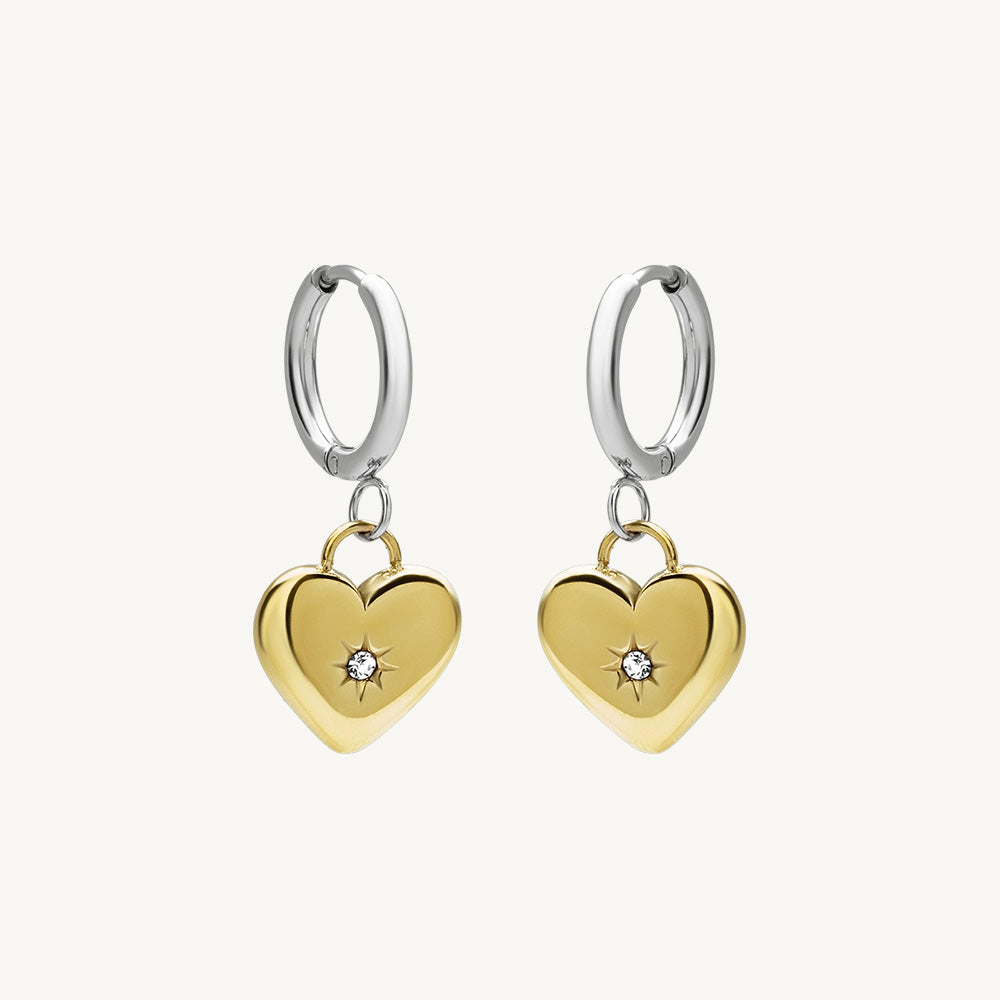 Cute Heart Drop Earrings