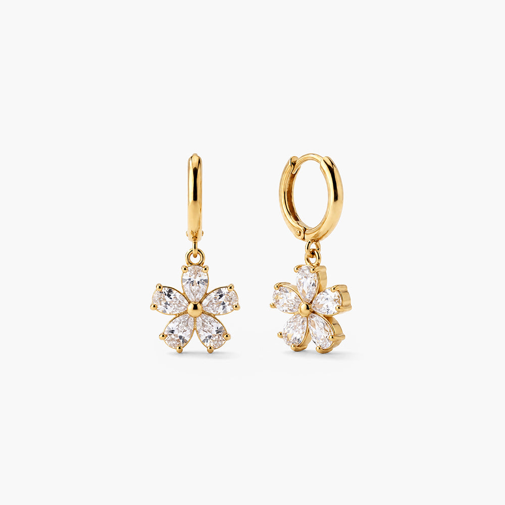 Gilded Garden Drop Hoops