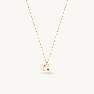 Dainty Open Heart Pendant Necklace