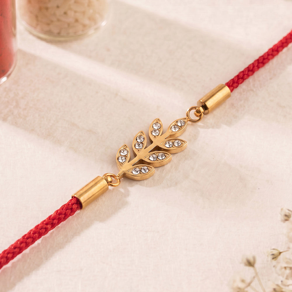 Sacred Crystal Blossom Rakhi