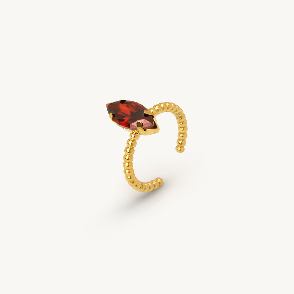 Ember Glow Marquise Ring